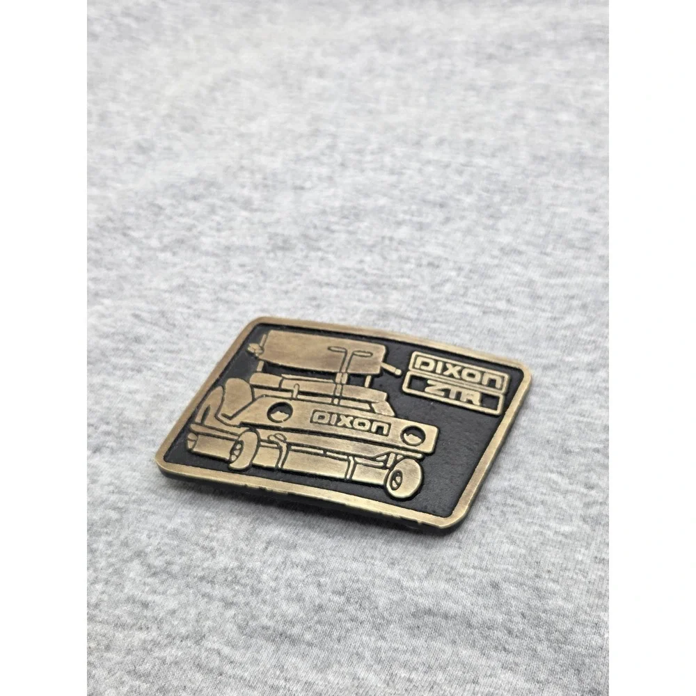 Vintage Rare Dixon Lawnmower Dynabuckle Solid Brass Belt Buckle Made in USA